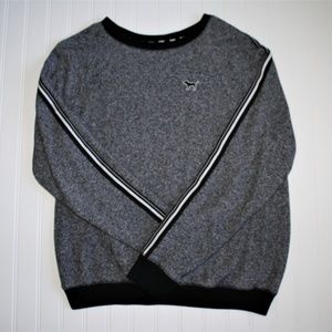 VICTORIA'S SECRET PINK Black Marl Sweatshirt M